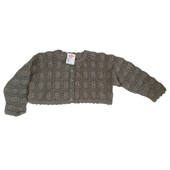 OLILY CROPPED EMBROIDERY TOP LAYER8NG PIECE 5 BUTTONS SIZE: 2 YRS - Picture 1 of 3